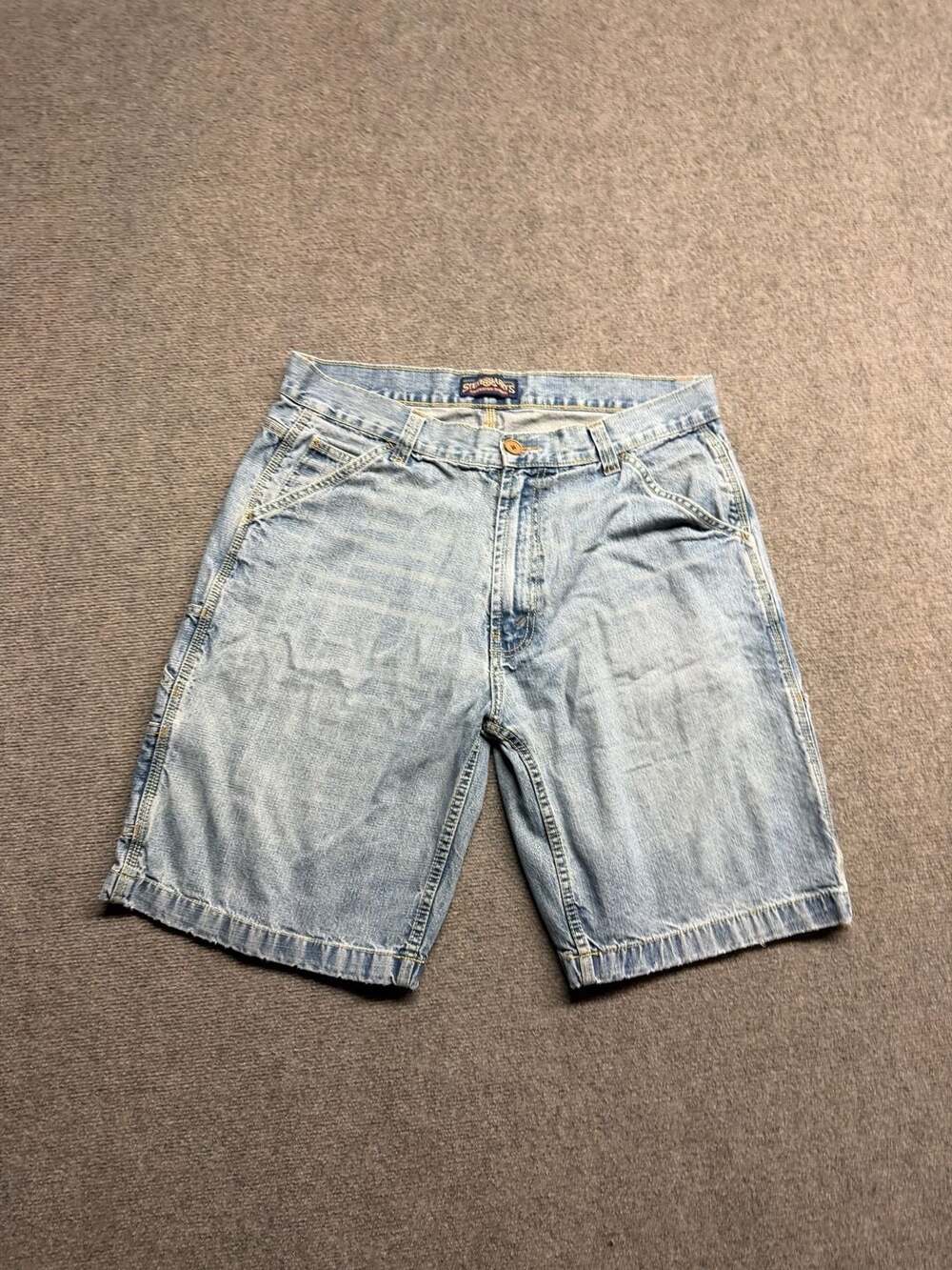Steve & Barry's Denim Carpenter Shorts Size 32 Light